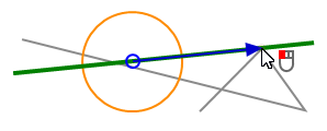 Help geometry with respect to reference circle/arc