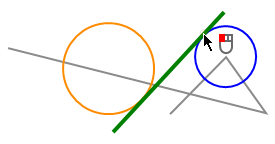 Help geometry with respect to reference circle/arc